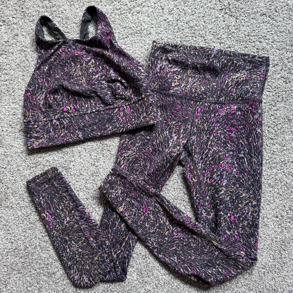 Lululemon Wunder Train bra and legging bundle